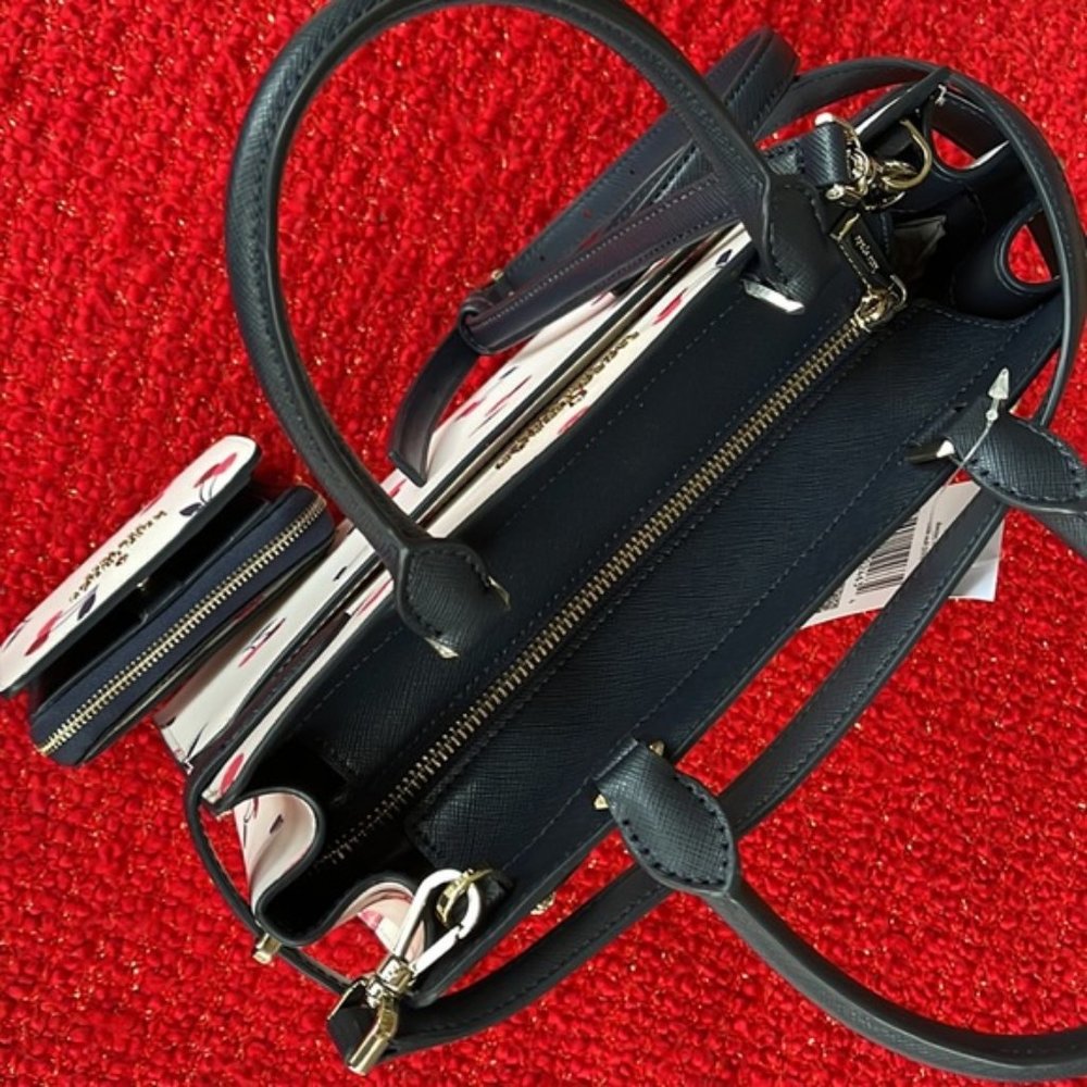 Kate Spade Staci Medium Satchel & Kate Spade Small Zip Around Bifold Wallet - Picture 5 of 16